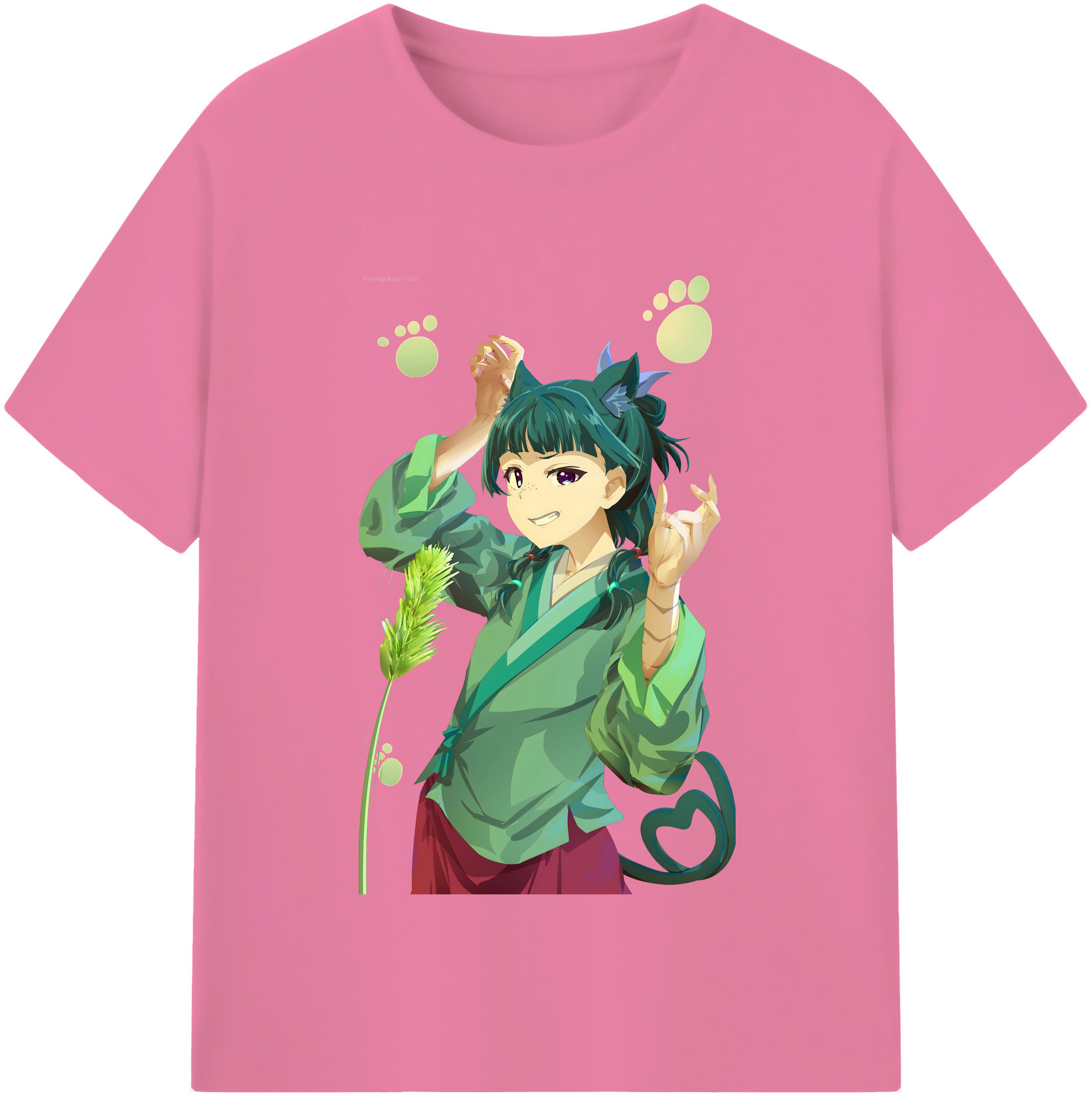 （画像用） 薬屋のひとりごと The Apothecary Diaries 綿100％半袖Tシャツ（フロントプリント）